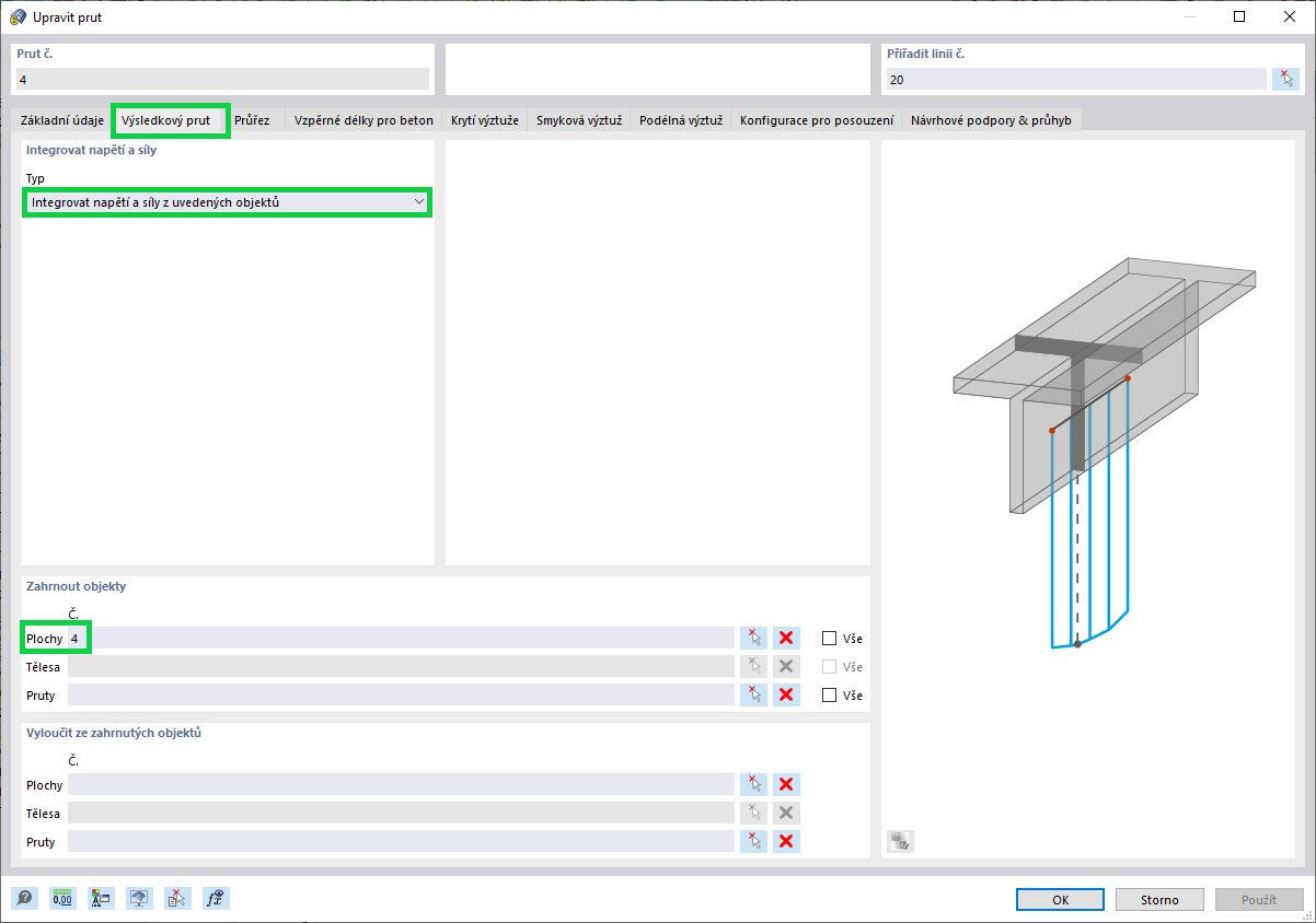 Integrace napětí a sil