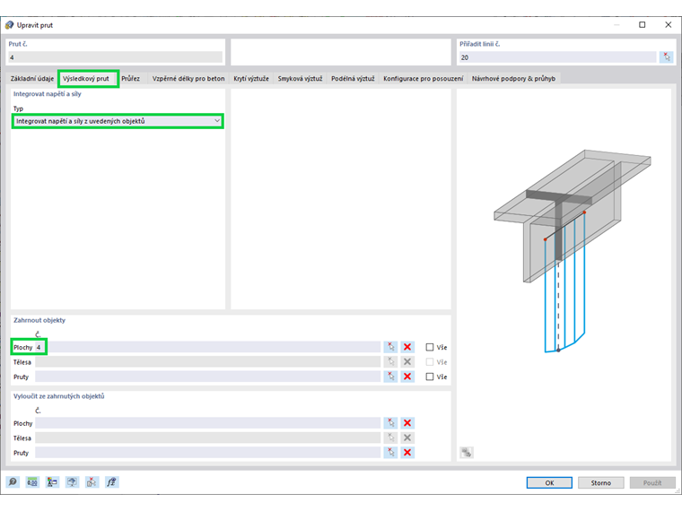 Integrace napětí a sil