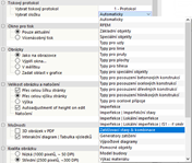 Výběr složky tiskového protokolu pro obrázek