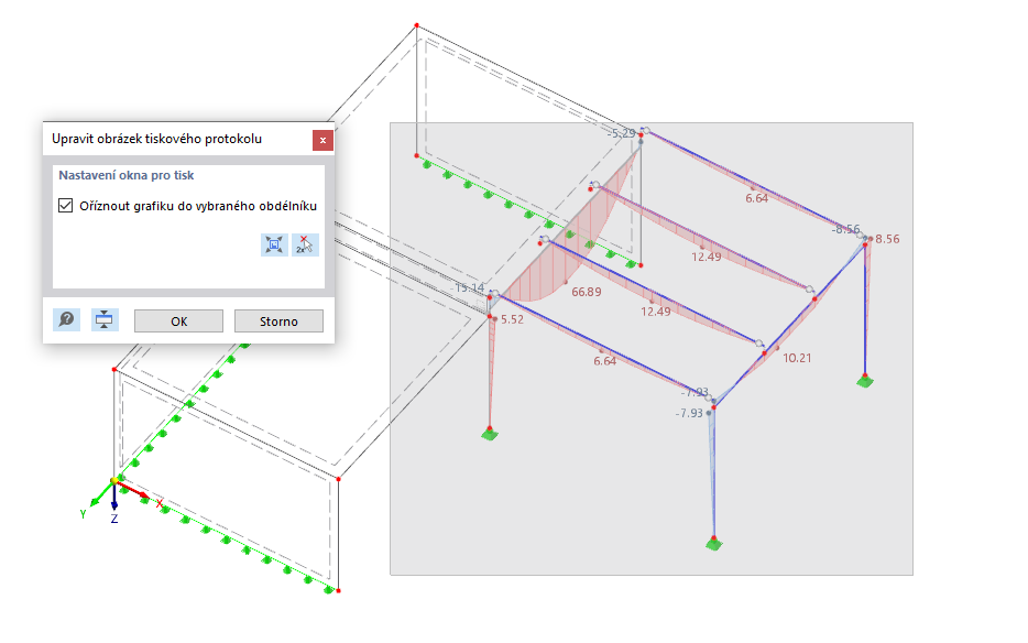Oblast pro tisk v grafice