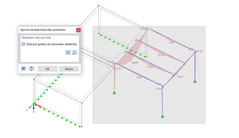 Oblast pro tisk v grafice