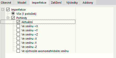 Zadání pohledu pro případy imperfekce