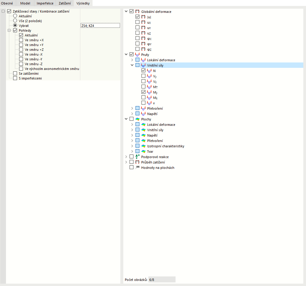 Definice výsledků pro vícenásobný tisk