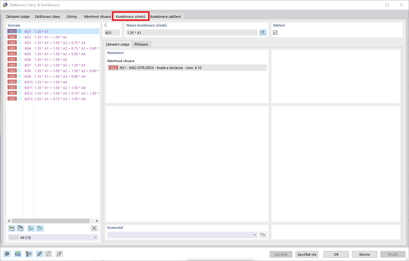 FAQ 005203 | Kde mohu v programu RFEM 6 nastavit redukci počtu kombinací zatížení? A jak tato redukce funguje?