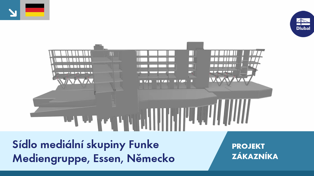 Moderní kancelářská budova v Essenu, zakázkový projekt