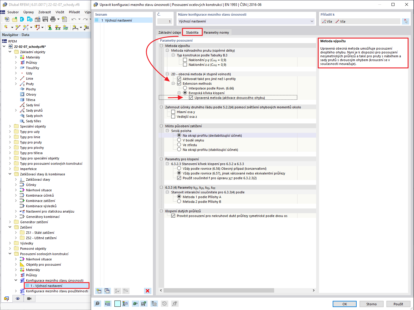 FAQ 005205 | Nedaří se mi v programu posoudit průřez UPN namáhaný dvouosým ohybem. Lze to v programu udělat?