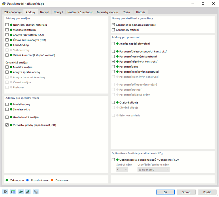 Aktivace addonu „Vícevrstvé plochy“