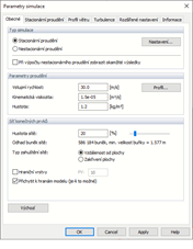 Parametry simulace, Obecné