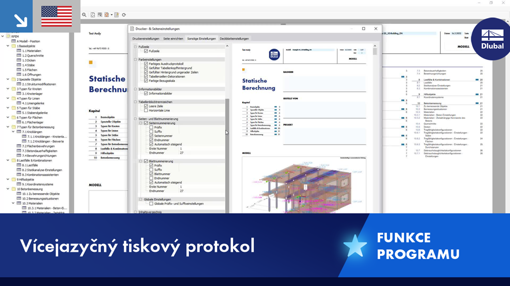 Vícejazyčný tiskový protokol pro technickou dokumentaci a zprávy