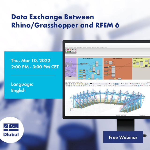Výměna dat mezi programy Rhino/Grasshopper a RFEM 6