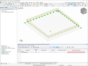 FAQ 005214 | Chtěl bych posoudit železobetonovou desku na protlačení. Vybral jsem uzel a nastavil jej k posouzení na protlačení. Uzel je vyhodnocen jako neplatn