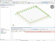 FAQ 005214 | Chtěl bych posoudit železobetonovou desku na protlačení. Vybral jsem uzel a nastavil jej k posouzení na protlačení. Uzel je vyhodnocen jako neplatn