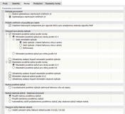Upravit konfiguraci únosnosti - Plochy