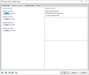 Dialog 'Nový model – Základní údaje', Záložka 'Nastavení a možnosti'