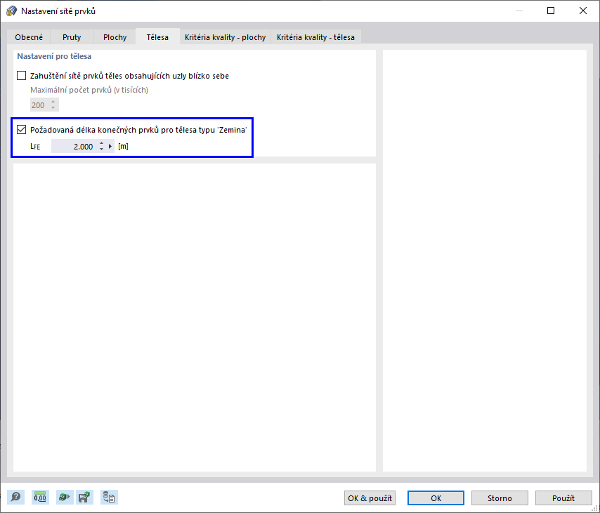 Nastavení sítě pro půdní masivy