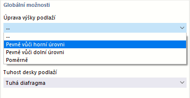 Úprava výšky podlaží