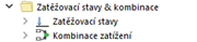 Zatěžovací stavy a kombinace v navigátoru