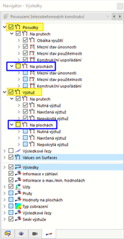 Vypnutí výsledků na plochách