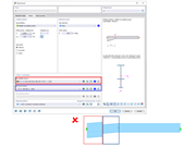 FAQ 005225 | Chtěl bych namodelovat rámový nosník s náběhem (s nastaveným I-profilem). Za tímto účelem jsem vytvořil prut s průběhem průřezu "Náběh na začátku prutu"