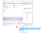 FAQ 005225 | Chtěl bych namodelovat rámový nosník s náběhem (s nastaveným I-profilem). Za tímto účelem jsem vytvořil prut s průběhem průřezu "Náběh na začátku prutu"
