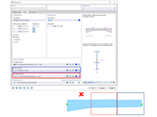 FAQ 005225 | Chtěl bych namodelovat rámový nosník s náběhem (s nastaveným I-profilem). Za tímto účelem jsem vytvořil prut s průběhem průřezu "Náběh na začátku prutu"