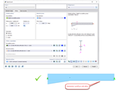 FAQ 005225 | Chtěl bych namodelovat rámový nosník s náběhem (s nastaveným I-profilem). Za tímto účelem jsem vytvořil prut s průběhem průřezu "Náběh na začátku prutu"