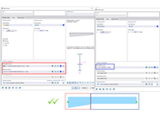 FAQ 005225 | Chtěl bych namodelovat rámový nosník s náběhem (s nastaveným I-profilem). Za tímto účelem jsem vytvořil prut s průběhem průřezu "Náběh na začátku prutu"