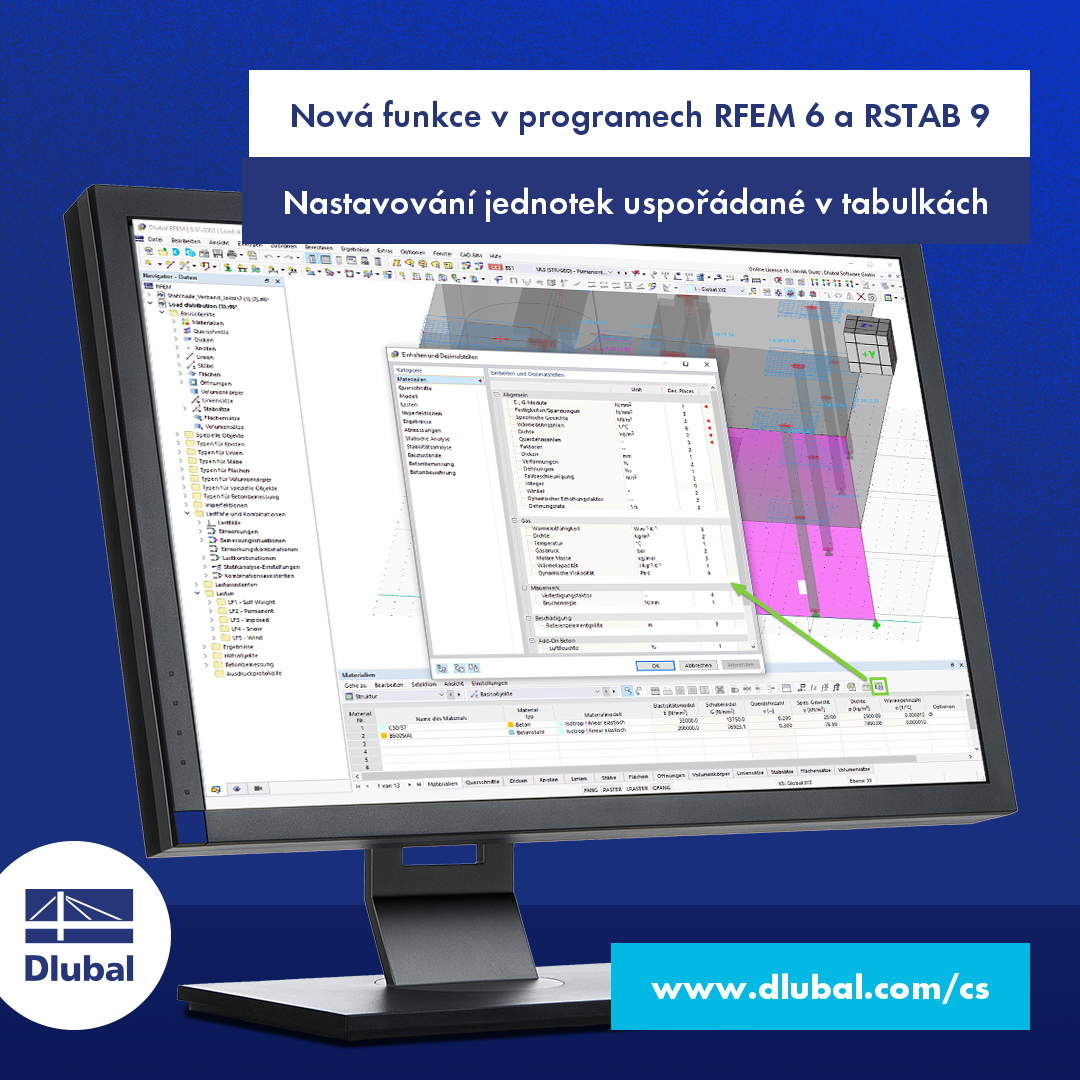 Nová funkce v programech RFEM 6 a RSTAB 9
