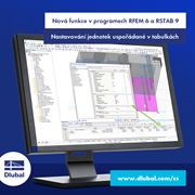 Nová funkce v programech RFEM 6 a RSTAB 9