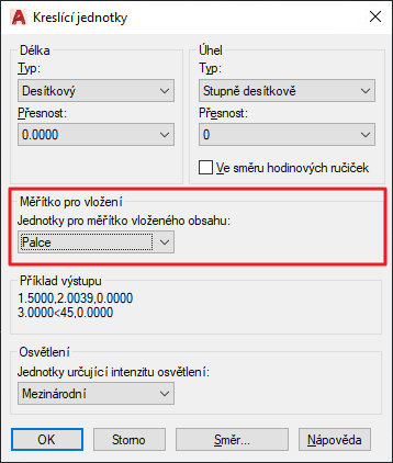 FAQ 005238 | Snažím se importovat dxf jako hladinu na pozadí. Soubor se podaří do modelu importovat, ale nemá správné měřítko. Kde je problém?