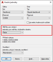 FAQ 005238 | Snažím se importovat dxf jako hladinu na pozadí. Soubor se podaří do modelu importovat, ale nemá správné měřítko. Kde je problém?