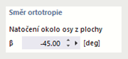 Upravte směr ortotropie