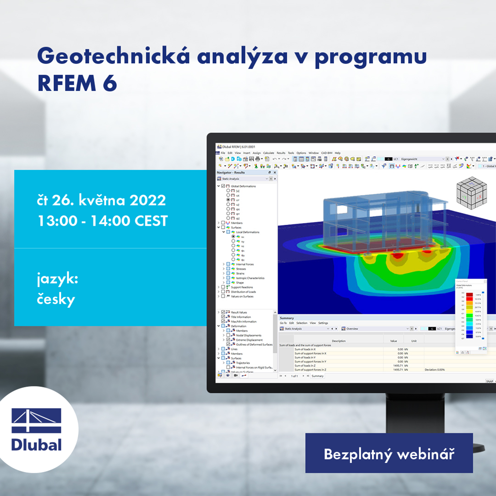 Geotechnická analýza v programu RFEM 6