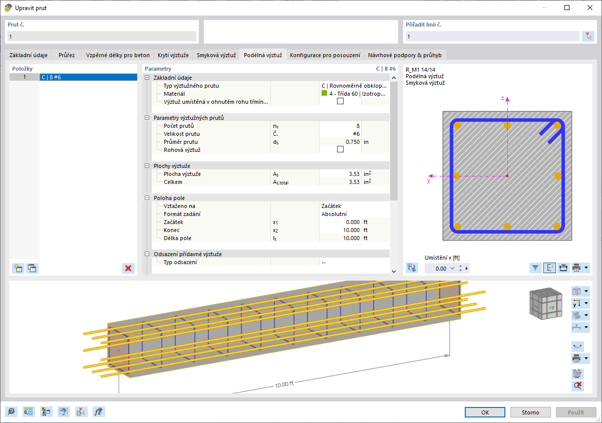KB 001733 | Posouzení železobetonových sloupů podle ACI 318-19 v programu RFEM 6