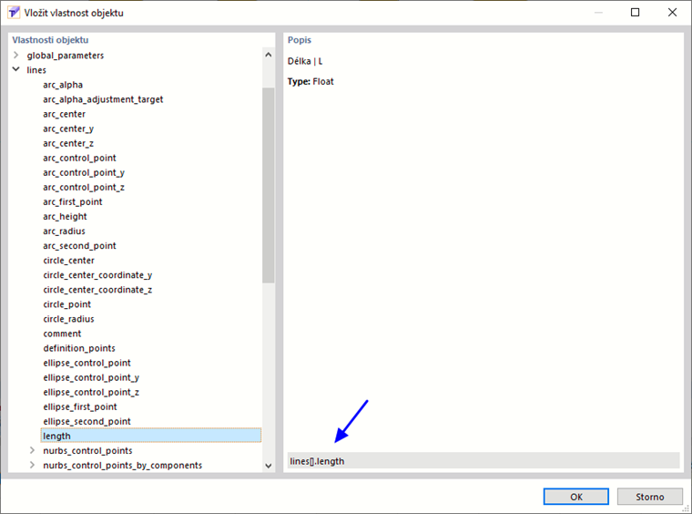 Použití odkazu na vlastnost objektu