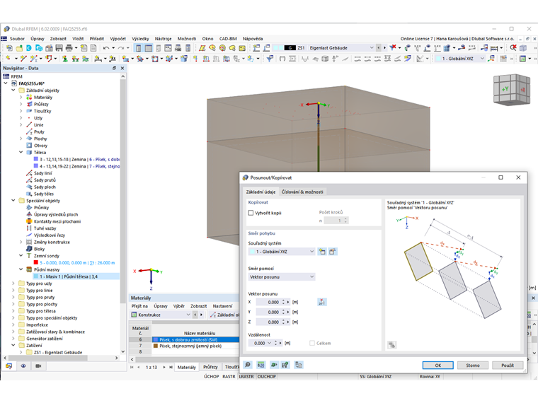FAQ 005255 | Povrch terénu podloží, které chci analyzovat, je nerovný. Jak mohu upravovat geometrii modelu mého půdního masivu?