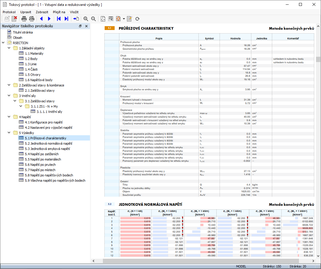Náhled tisku v tiskovém protokolu
