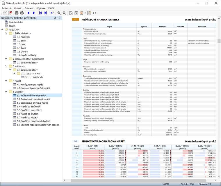 Náhled tisku v tiskovém protokolu