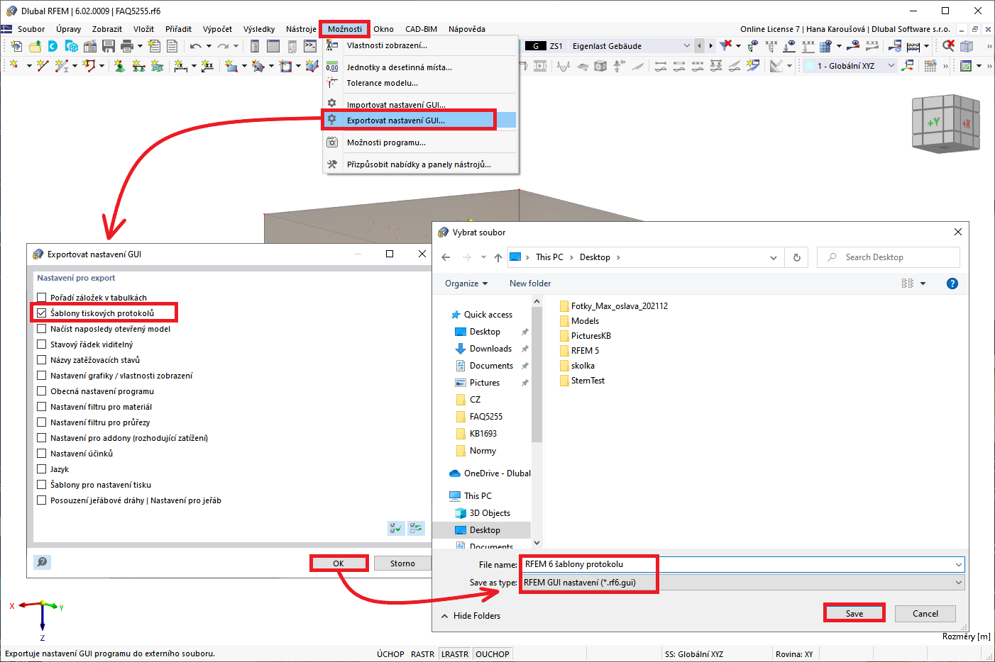 FAQ 005256 | Jak mohu importovat šablony tiskových protokolů z jiných počítačů?