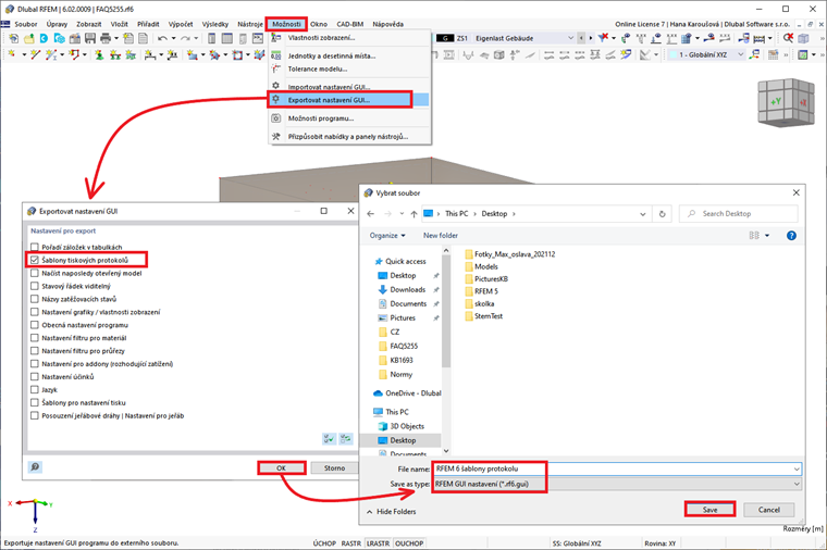 FAQ 005256 | Jak mohu importovat šablony tiskových protokolů z jiných počítačů?
