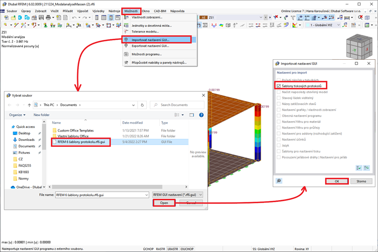 FAQ 005256 | Jak mohu importovat šablony tiskových protokolů z jiných počítačů?