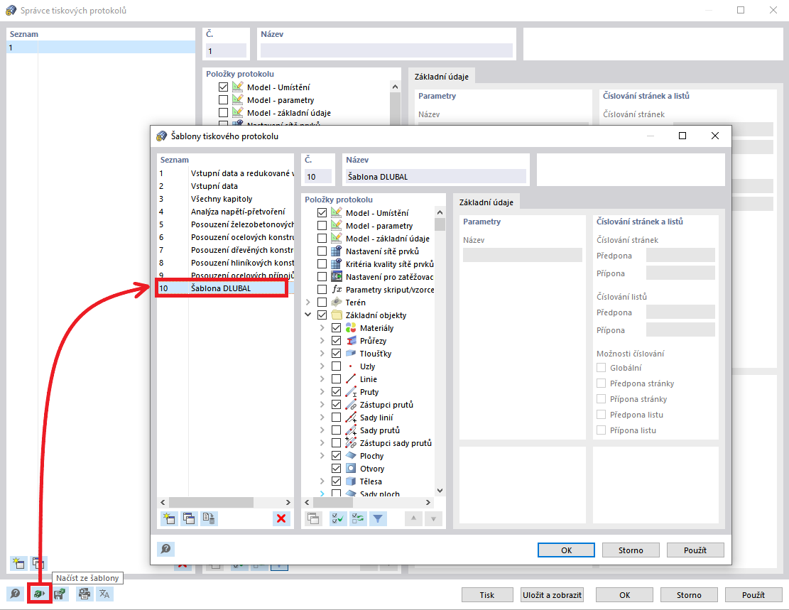 FAQ 005256 | Jak mohu importovat šablony tiskových protokolů z jiných počítačů?