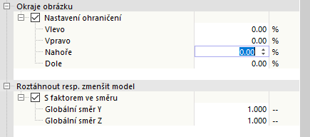 Přizpůsobení okrajů grafiky