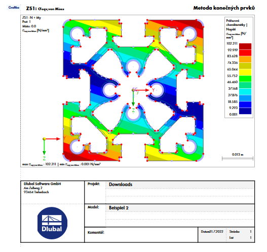 Tisk grafiky s textovým polem