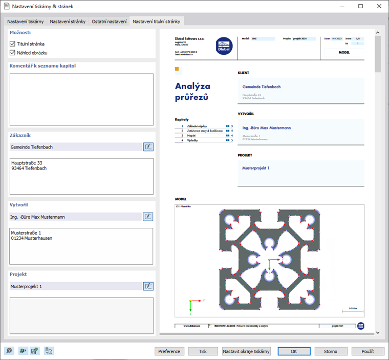 Úprava titulní stránky