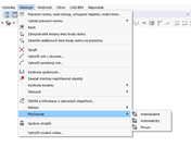 Hlavní funkce nabídky ' Přečíslovat '