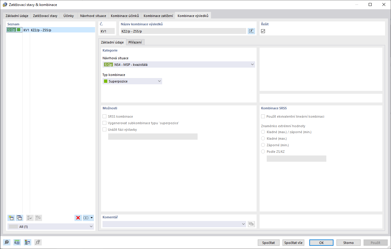 Kombinace výsledků