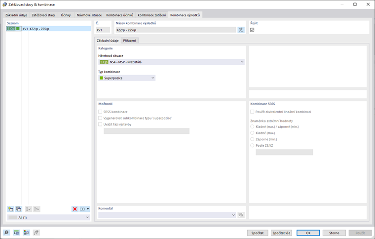 Kombinace výsledků
