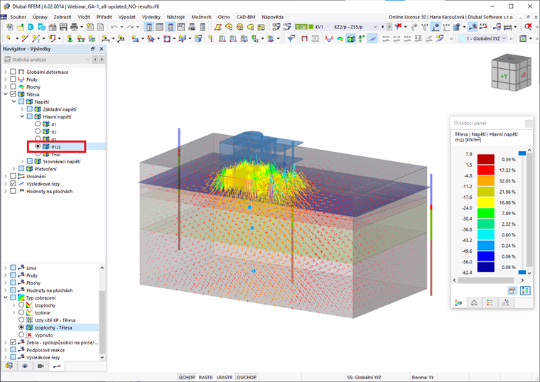 Trajektorie hlavních napětí