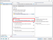 Aktivace posouzení stability v generátoru kombinací